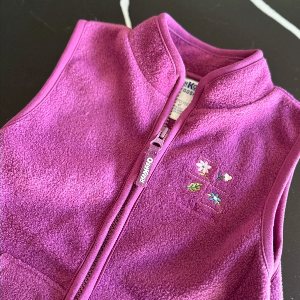 Vintage‎ OshKosh B'gosh Purple Fleece Kids Vest